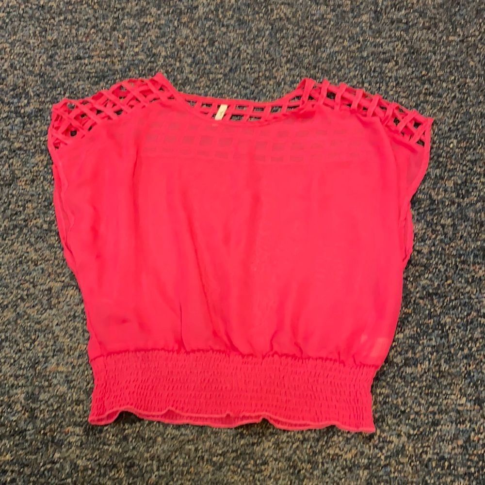 Truth Pink Caged Top Sz. M